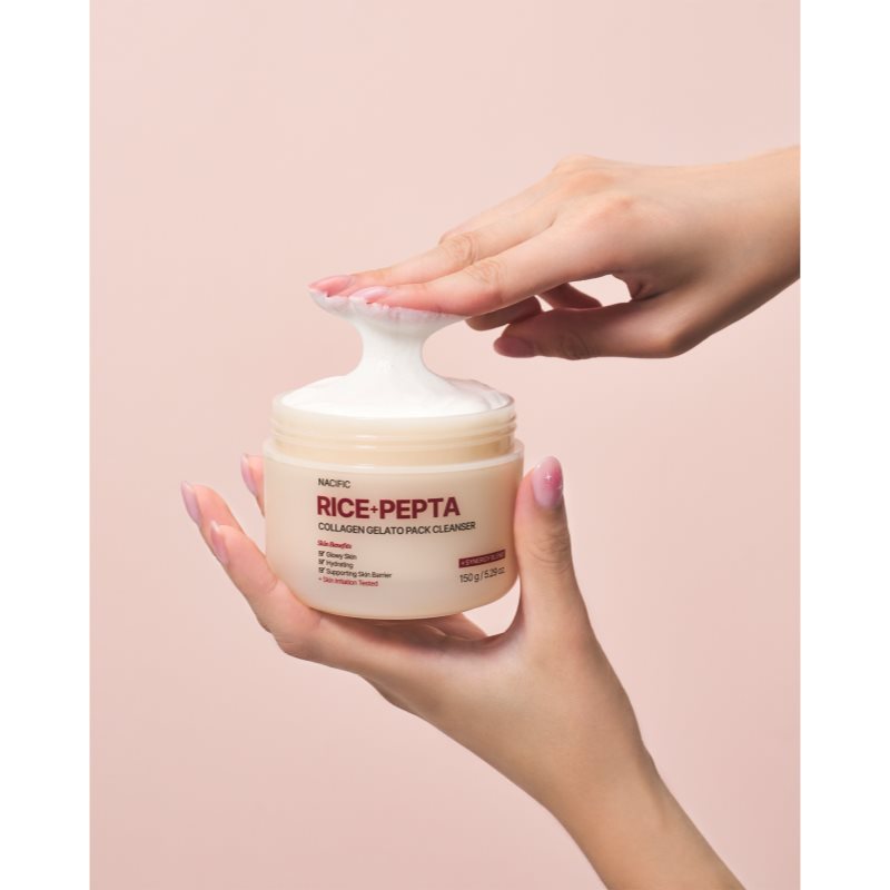 Nacific Rice + Pepta Collagen Gelato Pack Cleanser feuchtigkeitsspendendes Reinigungsgel zur Kräftigung der Hautbarriere 150 g (Bild 8)