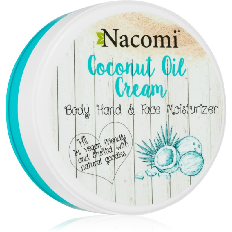 Nacomi Coconut Oil зволожуючий крем для обличчя, рук та тіла 100 мл