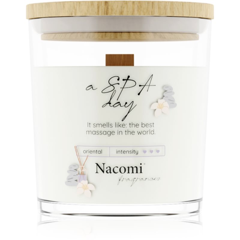 Nacomi Soy Candle Home Fragrances vonná svíčka s dřevěným knotem 140 g