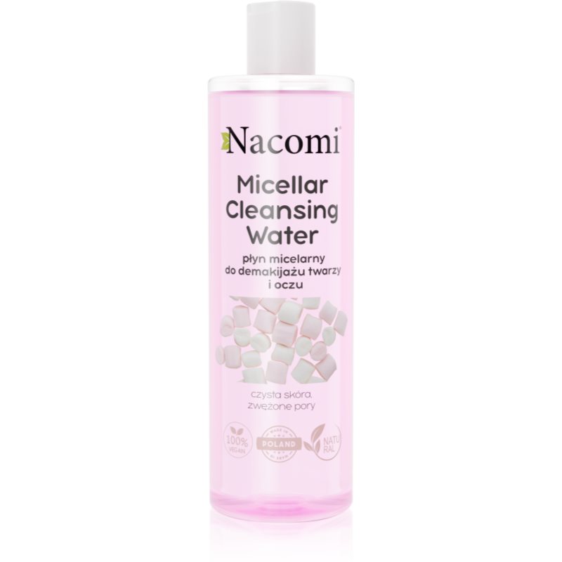 Nacomi Micellar Cleansing Water Mizellenwasser Spendet der Haut Feuchtigkeit und verfeinert die Poren 400 ml