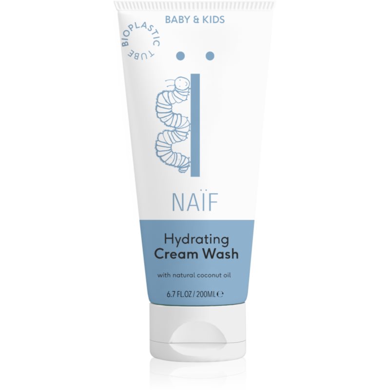 Naif Baby & Kids Hydrating Cream Wash drėkinamasis dušo kremas vaikams nuo gimimo 200 ml