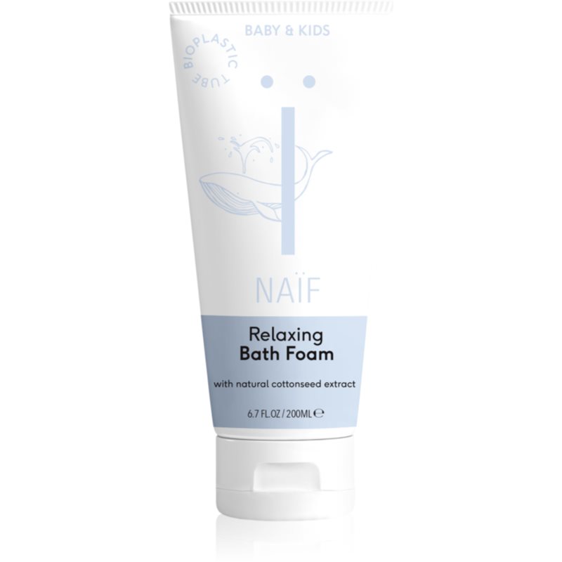 Naif Baby & Kids Relaxing Bath Foam atpalaiduojamosios vonios putos 200 ml