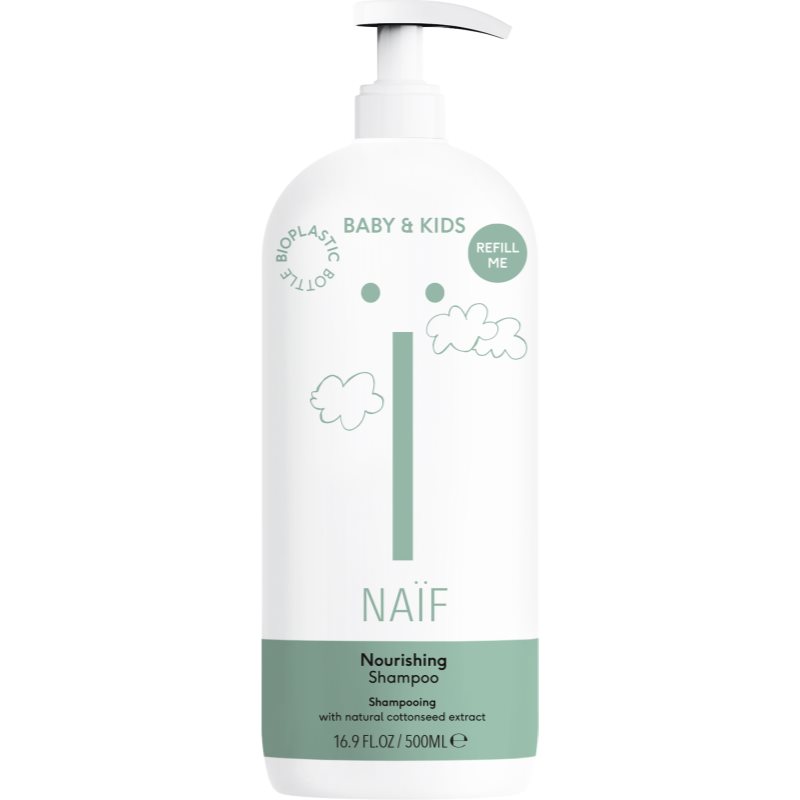 Naif Baby & Kids Nourishing Shampoo maitinamasis šampūnas vaikams nuo gimimo 500 ml
