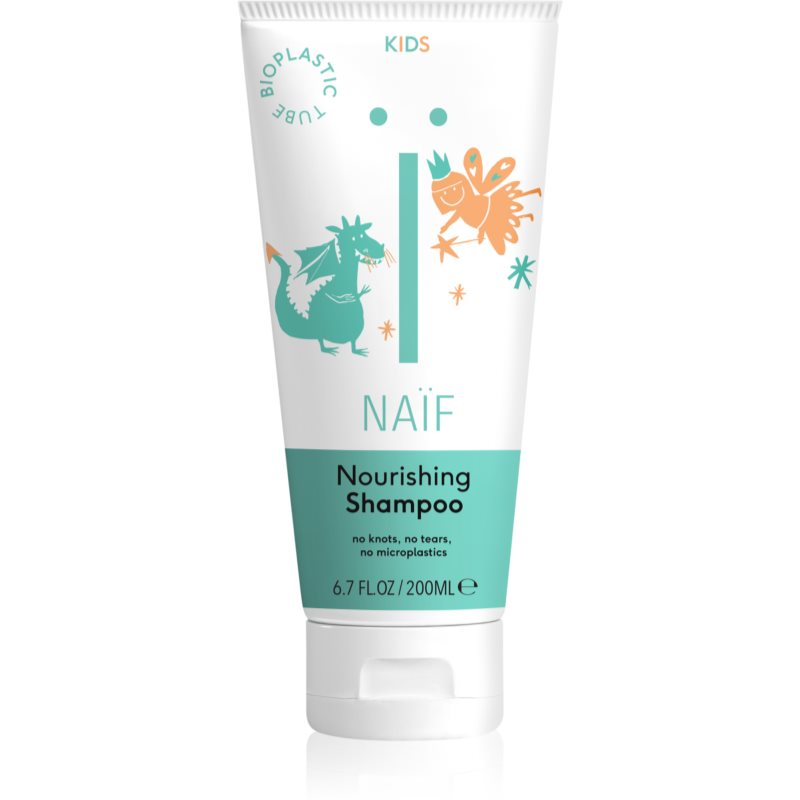 Naif Kids Nourishing Shampoo detský šampón pre jednoduché rozčesávanie vlasov pre deti 200 ml