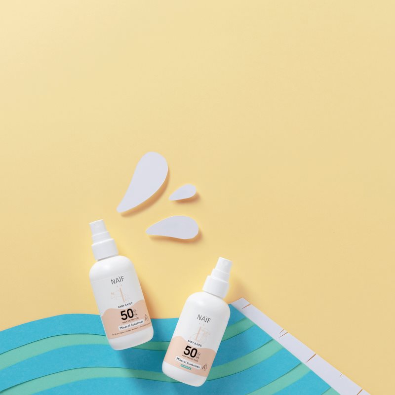 Naif Baby & Kids Mineral Sunscreen SPF 50 0 % Perfume schützendes Sonnenspray 100 ml