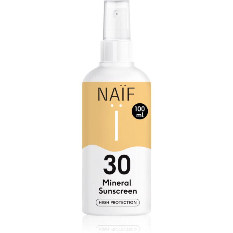 E-shop Naif Sun Mineral Sunscreen SPF 30 ochranný sprej na opalování SPF 30 100 ml