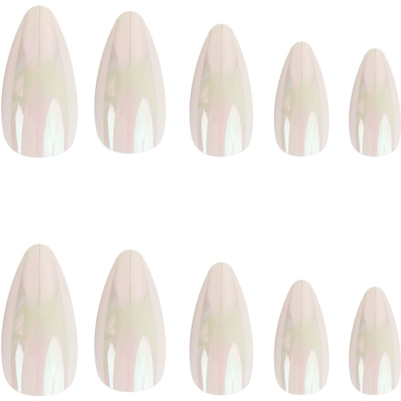 Nail HQ Almond Faux Ongles Pearl Glaze 24 Pcs