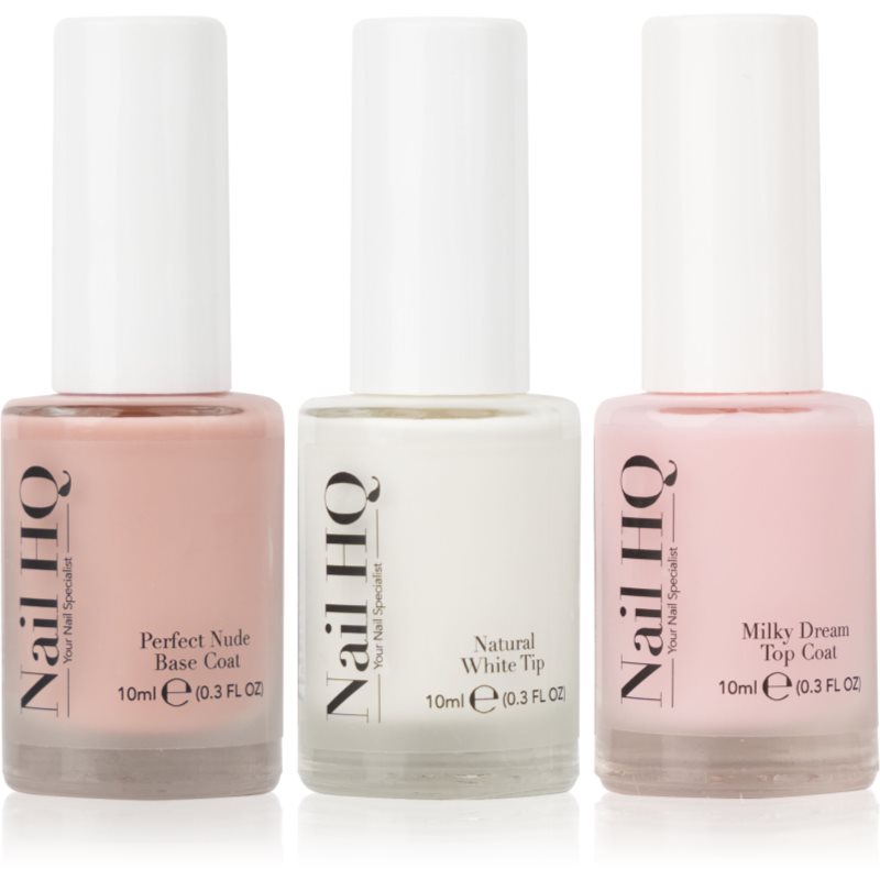 Nail HQ Nail HQ French Manicure Trio Set Βερνίκι για γαλλικό μανικιούρ