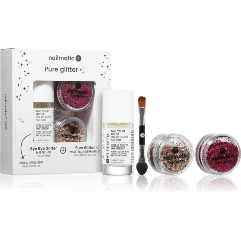 Nailmatic Pure Glitter комплект с блясък 3 бр.