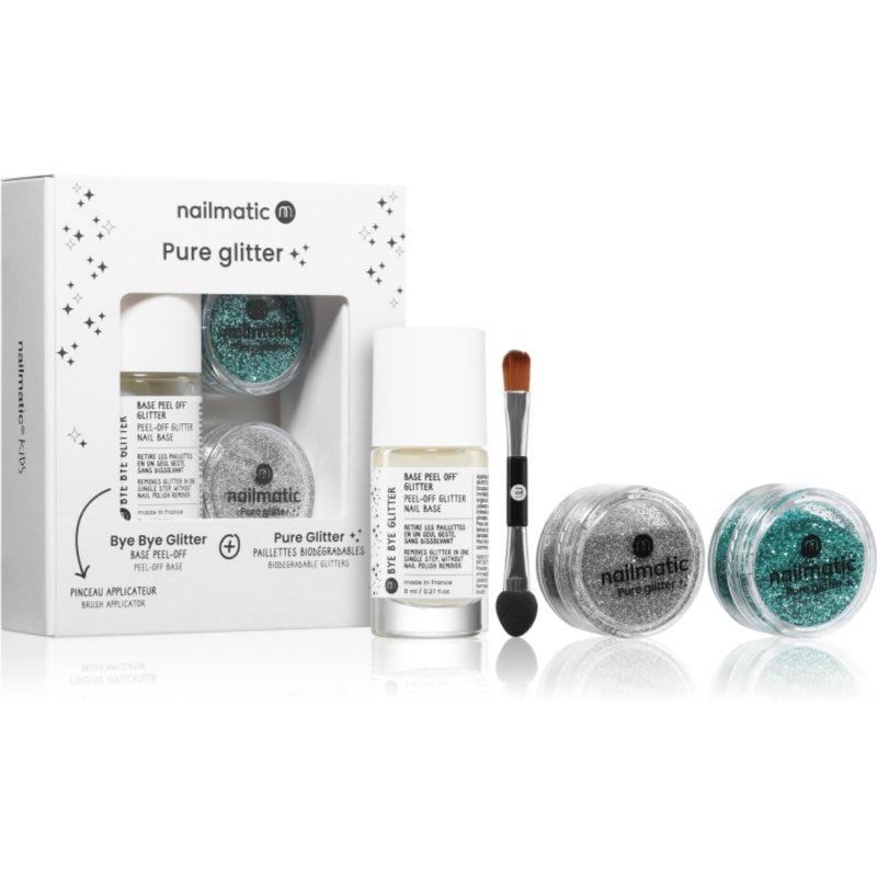 Nailmatic Pure Glitter set z bleščicami 3 kos