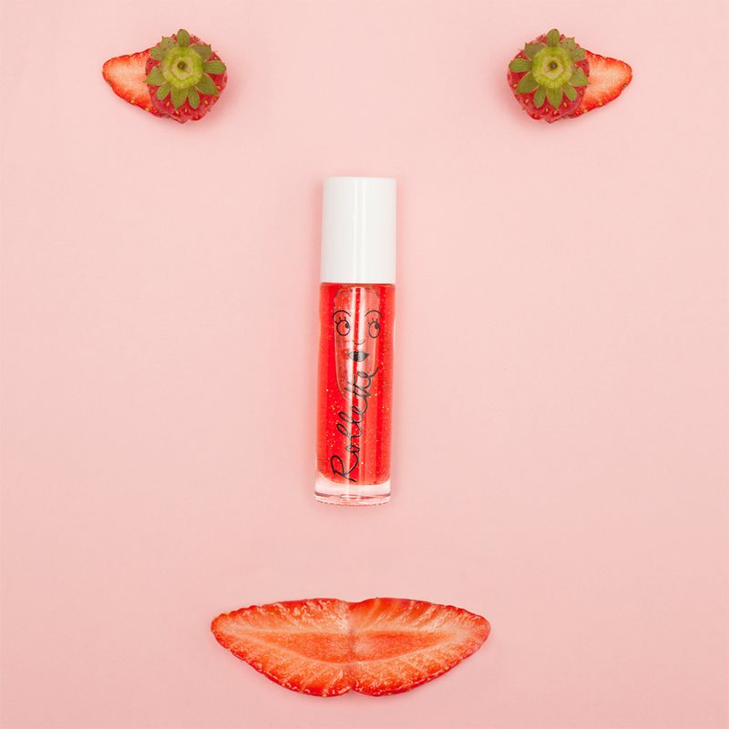 Nailmatic  Kids Rollette блиск для губ для дітей відтінок Strawberry 6,5 мл