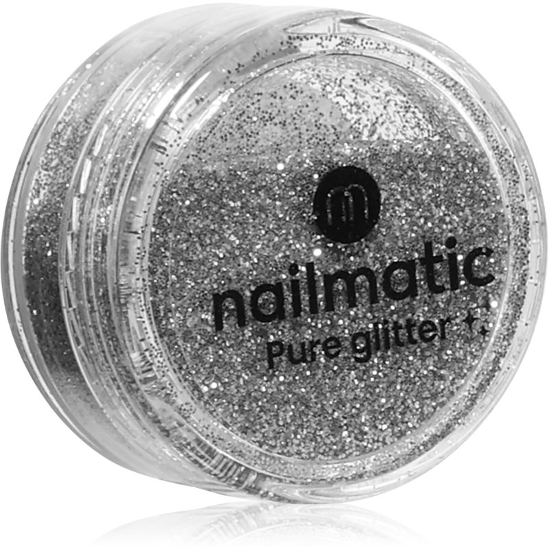 Nailmatic Pure Glitter bleščice za obraz in telo Small Silver Glitter 3 g