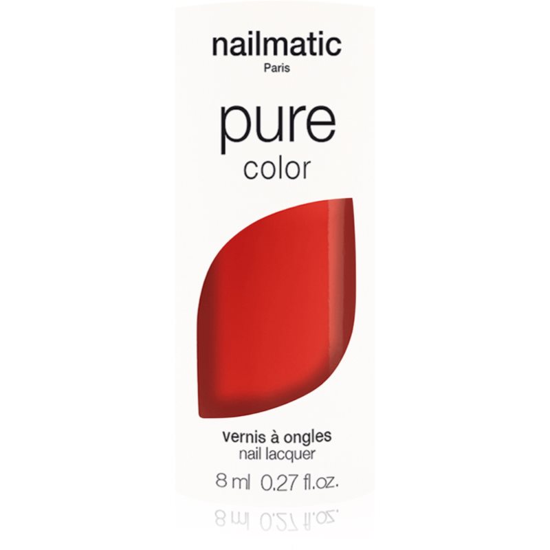 Nailmatic Pure Color nail polish ELLA- Rouge Corail / Coral Red 8 ml
