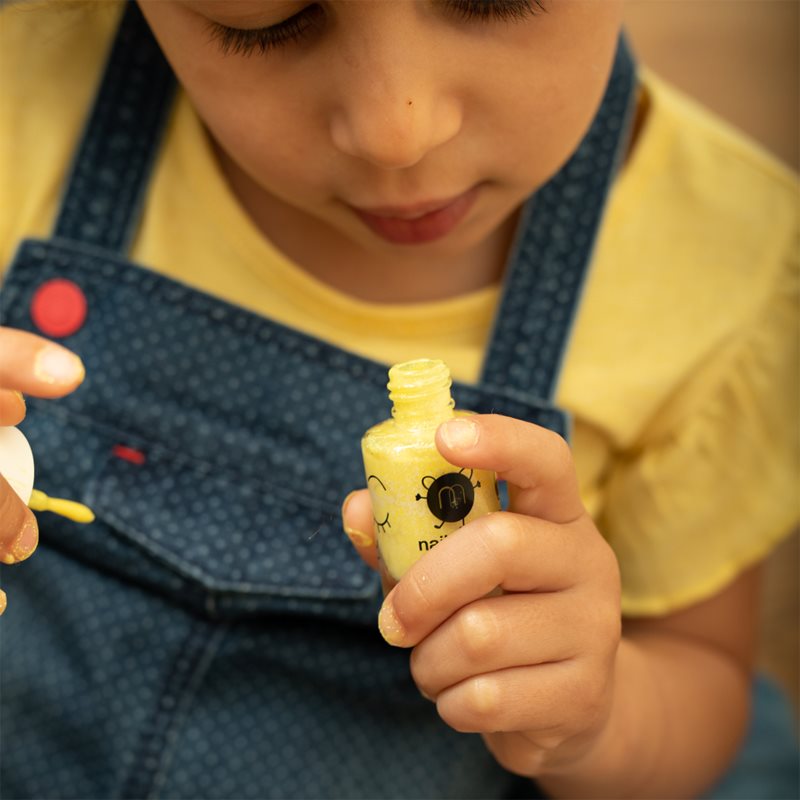 Nailmatic Kids Nail Polish For Children Shade Lulu - Pearly Yellow 8 Ml