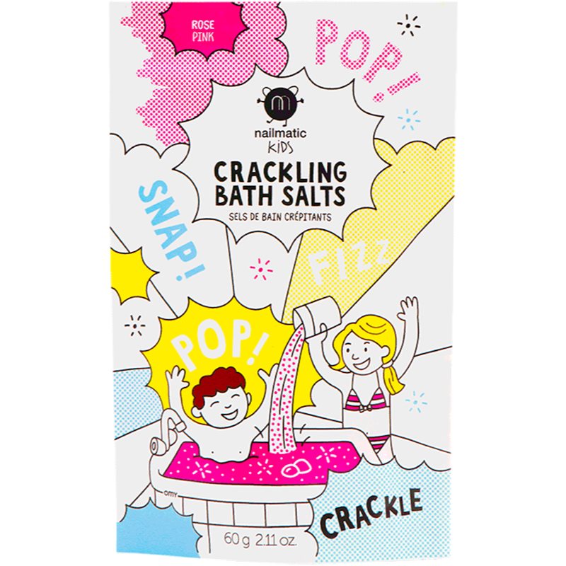 Nailmatic Kids сіль для ванни колір Pink 60 гр