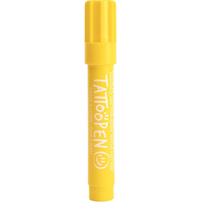 Nailmatic Tattoo Pen Tattoo Pen For Face And Body Yellow 1 Pc