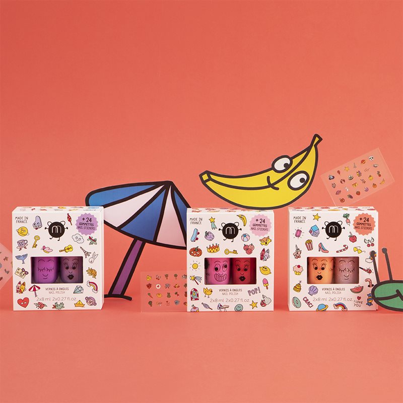 Nailmatic Kids набір CRAC Set: Flamingo, Polly (для дітей)