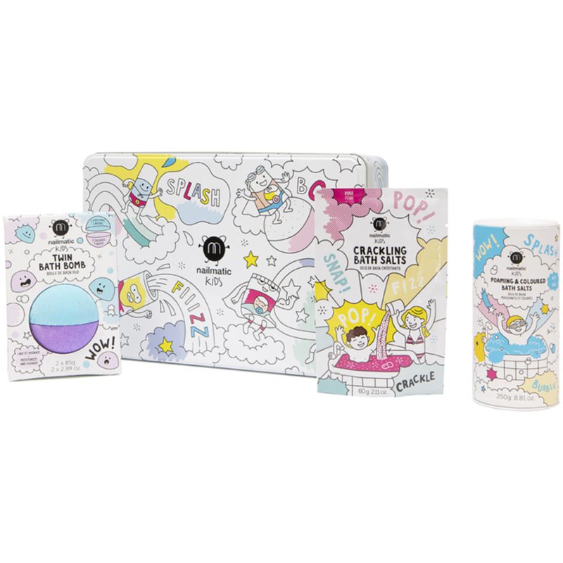 Nailmatic Kids Bubble Bath Box набір Blue, Pink, Blue and Violet (для дітей)