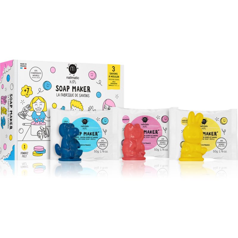 Nailmatic DIY KIT Soap Maker комплект за производство на сапун Rabbit, Crocodile, Cat