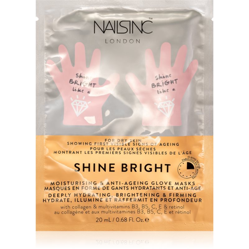 

Nails Inc. Shine Bright омолоджуюча маска для рук