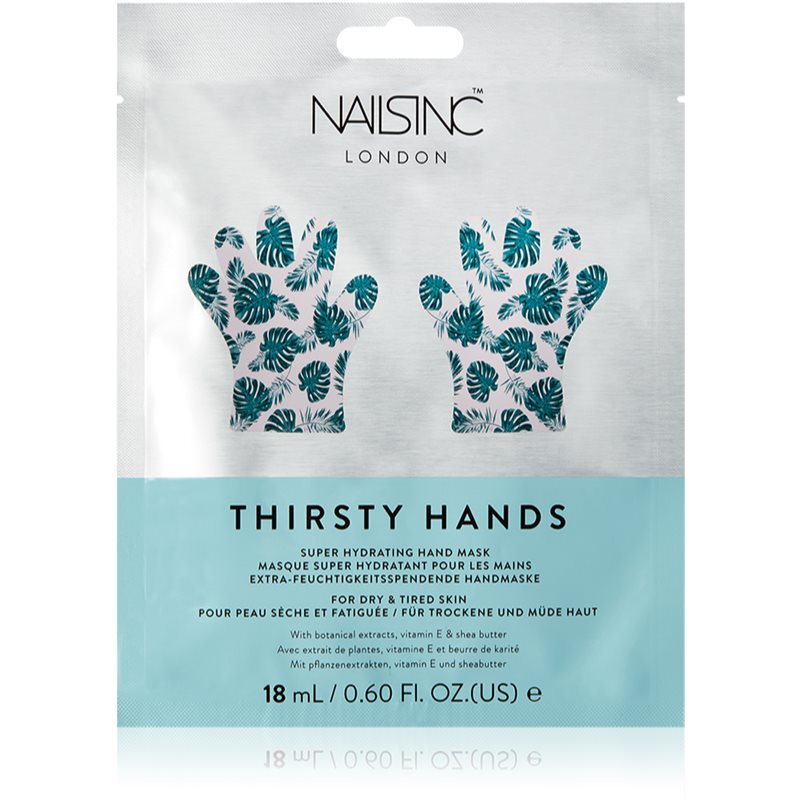 Nails Inc. Thirsty Hands drėkinamoji rankų kaukė 18 ml