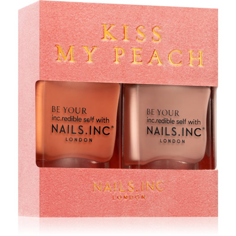 Nails Inc. Kiss my peach ekonomiška pakuotė (nagams)