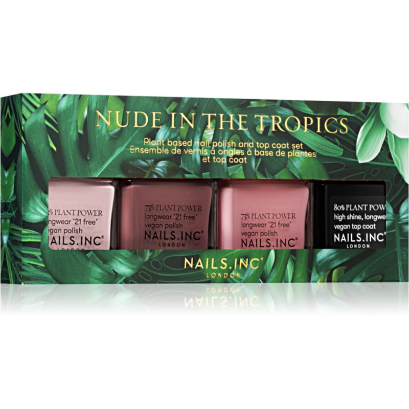 Nails Inc. Nude in theTropics dovanų rinkinys (nagams)