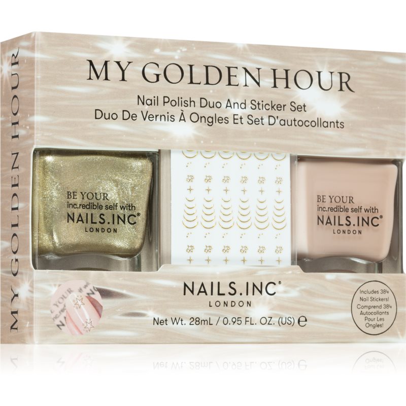 Nails Inc. My Golden Hour nail polish set
