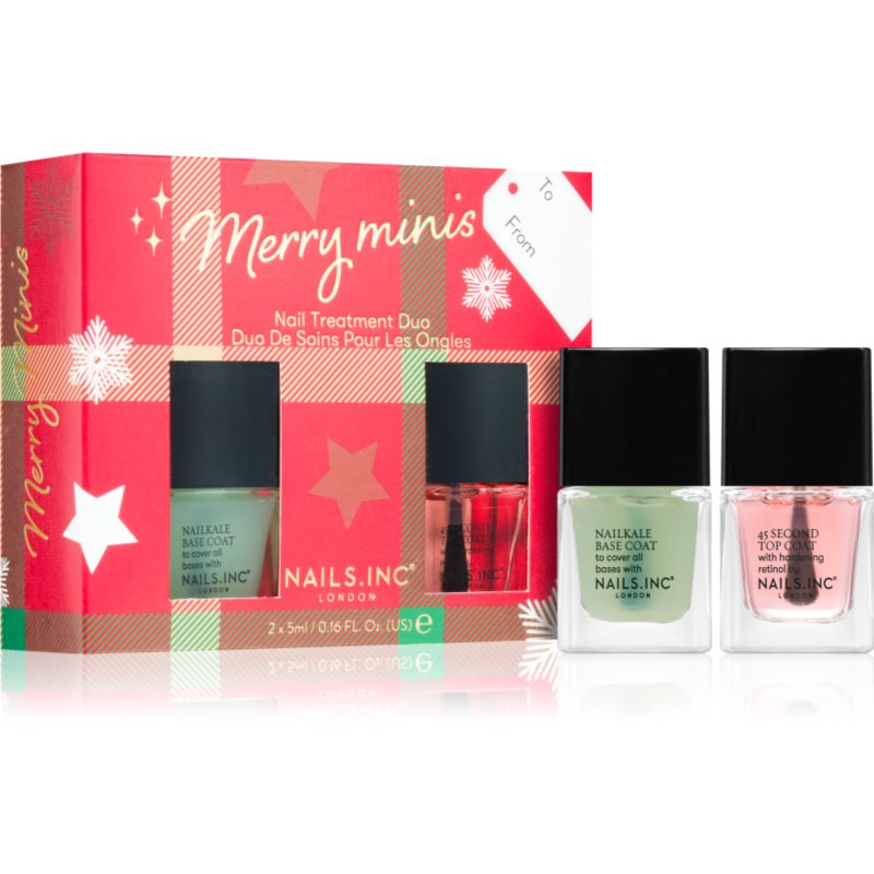 Nails Inc. Merry Minis Nail Treatment Duo vánoční dárková sada (na nehty)
