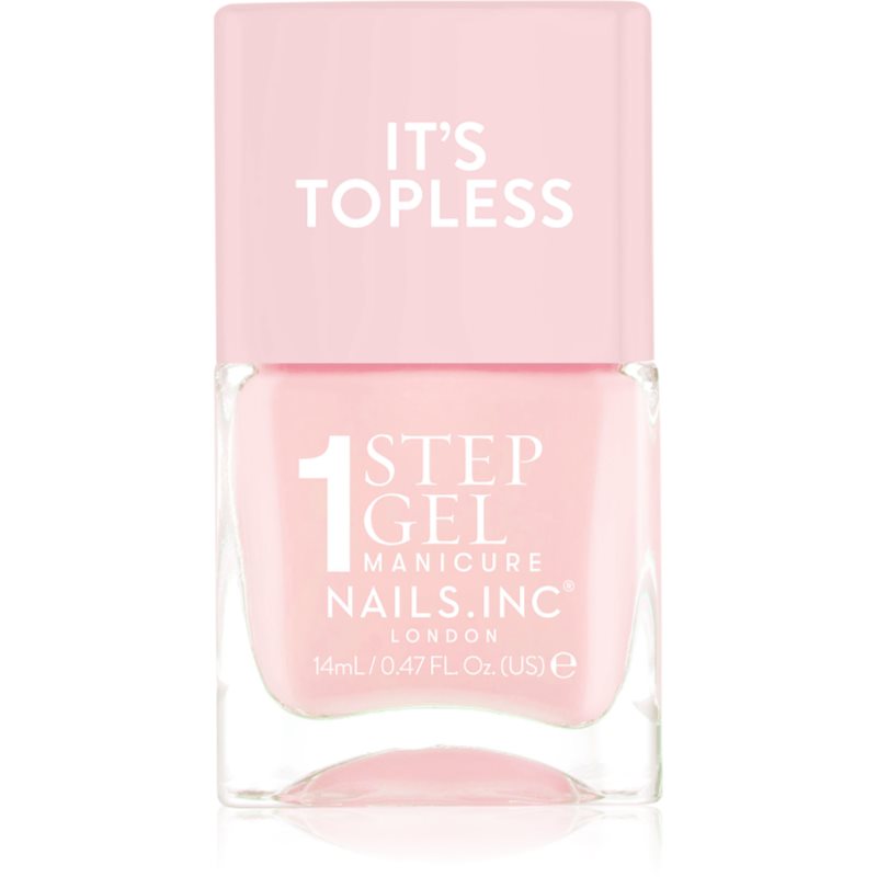 Nails Inc. It’s Topless gelový lak na nehty pro dlouhotrvající efekt odstín Dakota 14 ml