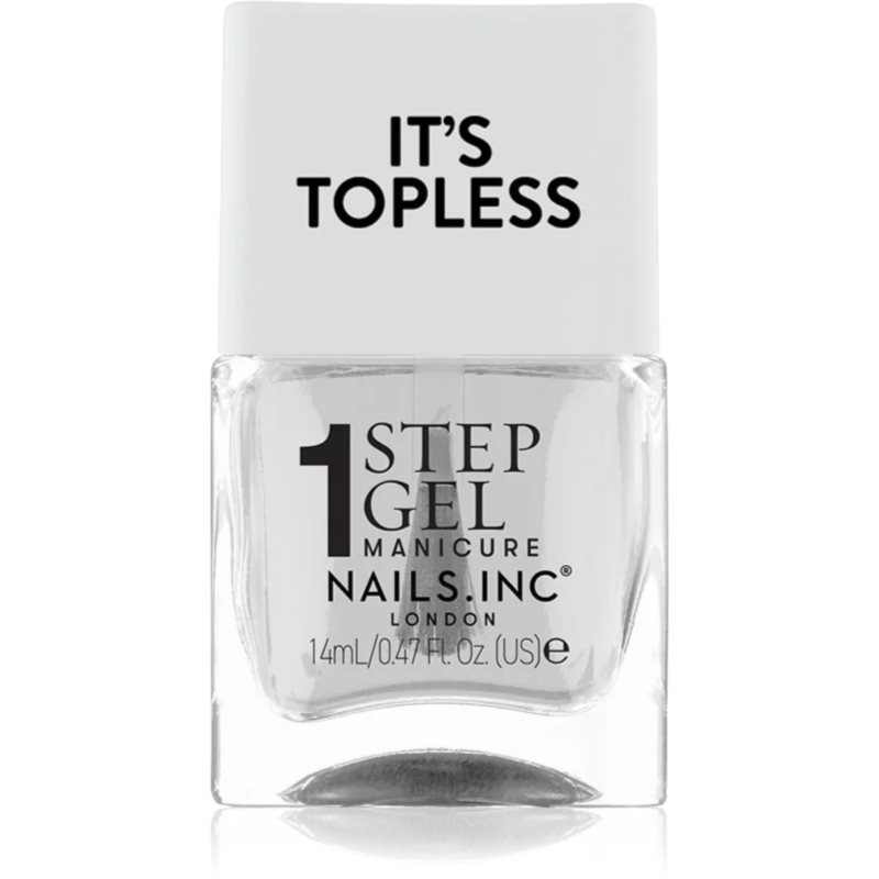 Nails Inc. It’s Topless gelový lak na nehty pro dlouhotrvající efekt odstín Mia 14 ml