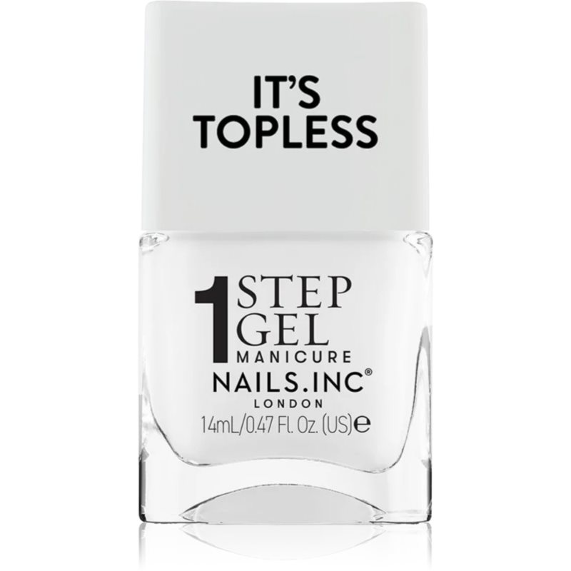Nails Inc. It’s Topless gelový lak na nehty pro dlouhotrvající efekt odstín Reese 14 ml