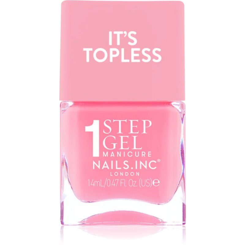 Nails Inc. It’s Topless gelový lak na nehty pro dlouhotrvající efekt odstín Allegra 14 ml