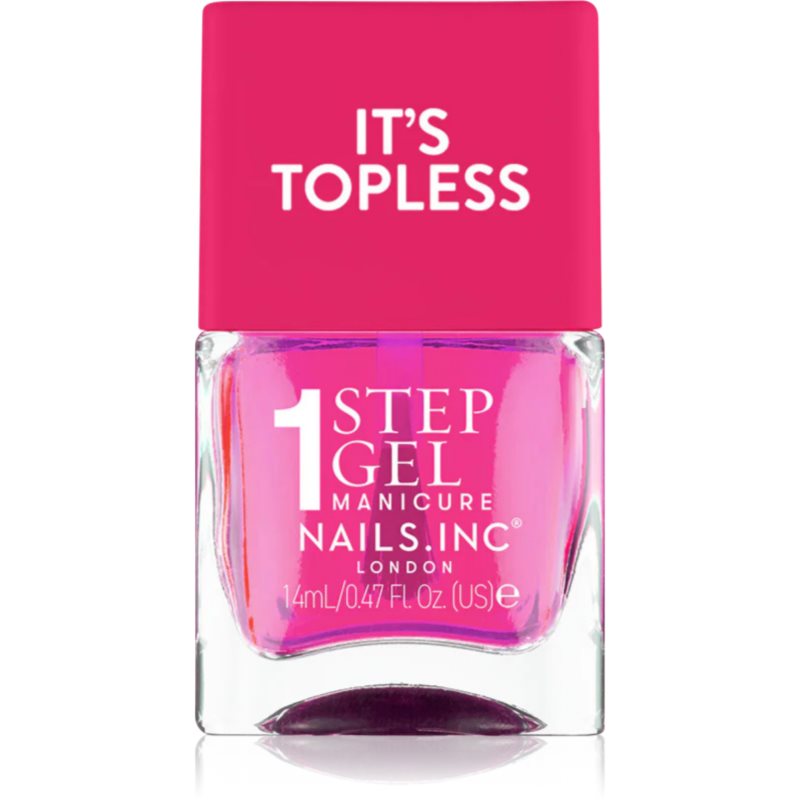 Nails Inc. It’s Topless gelový lak na nehty pro dlouhotrvající efekt odstín Thea 14 ml