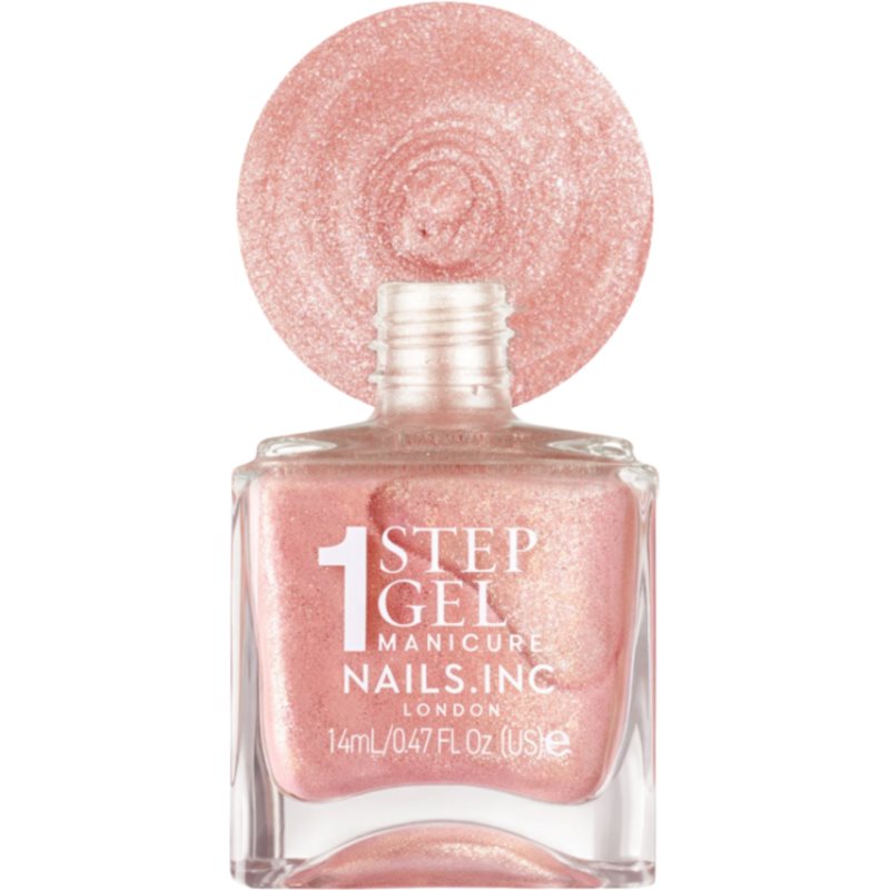 Nails Inc. It’s Topless gélový lak na nechty pre dlhotrvajúci efekt odtieň Remi Nude Shimmer 14 ml (obrázok 4)