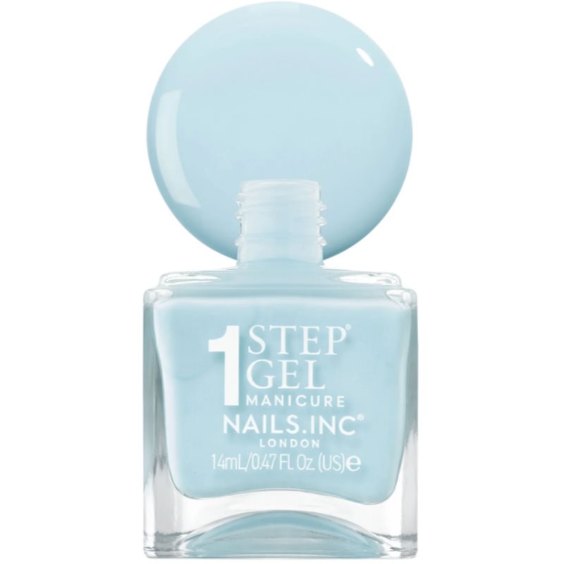 Nails Inc. It’s Topless gélový lak na nechty pre dlhotrvajúci efekt odtieň Giselle Icy Blue 14 ml (obrázok 3)