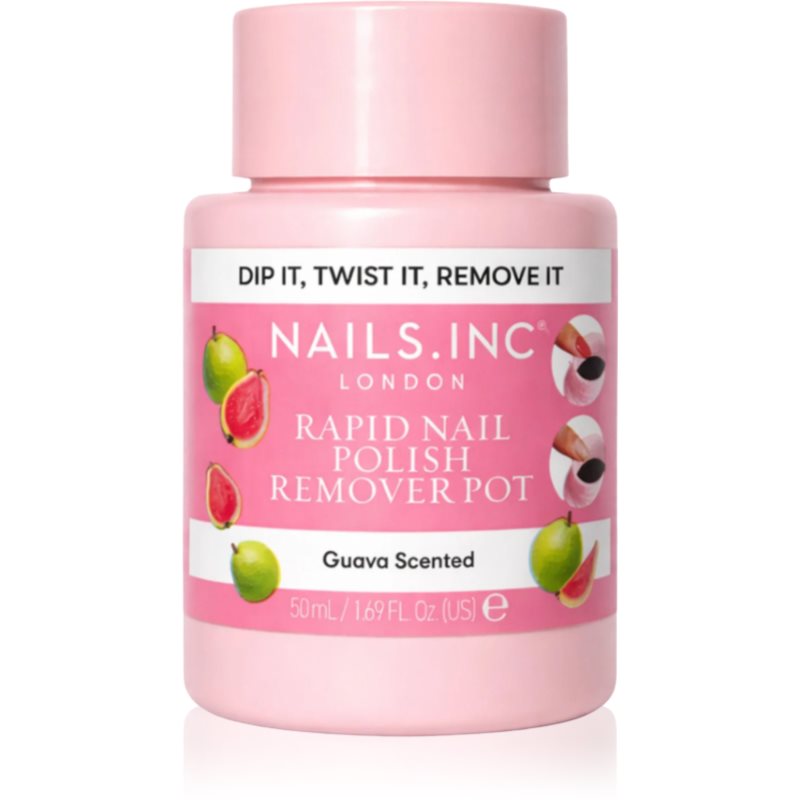 Nails Inc. Rapid Nail Polish Remover Pot Guava Scented quitaesmalte de uñas 50 ml