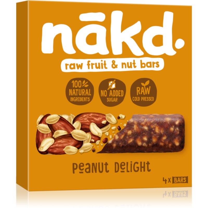 nākd. Peanut Delight set ovocných tyčinek s ořechy 4x35 g