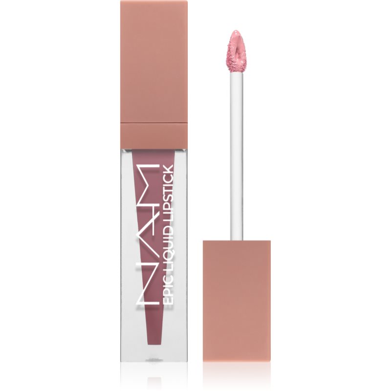 NAM Epic Liquid Lipstick matný hydratačný tekutý rúž odtieň 10 Mauve Petal 3.5 ml