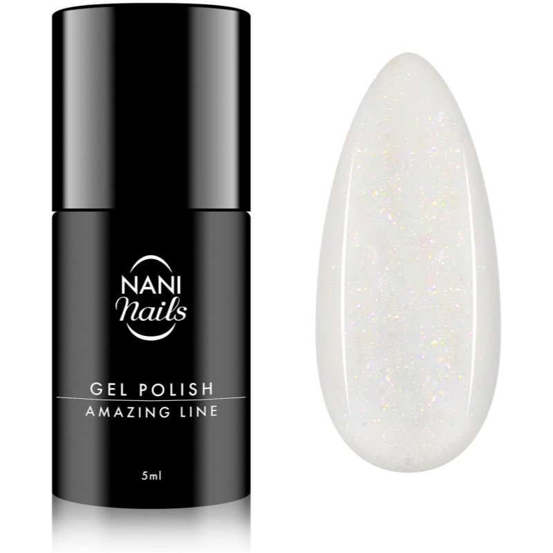 NaniNails NANI Amazing Line gélový lak na nechty odtieň Shimmer White 5 ml
