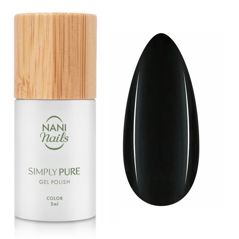 NaniNails Simly Pure gélový lak na nechty s použitím UV/LED lampy odtieň True Black 5 ml