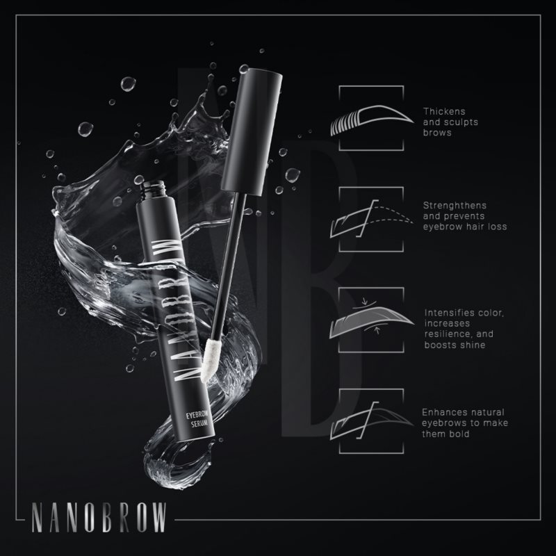 Nanobrow Eyebrow Serum сироватка для росту та брів 5 мл