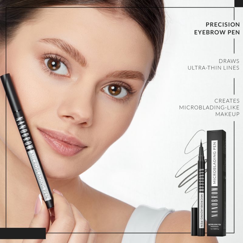 Nanobrow Microblading Pen Eye-liner Waterproof Très Précis Sourcils Teinte Espresso 1 Ml