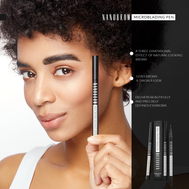 Nanobrow Microblading Pen Eye-liner Waterproof Très Précis Sourcils Teinte Espresso 1 Ml