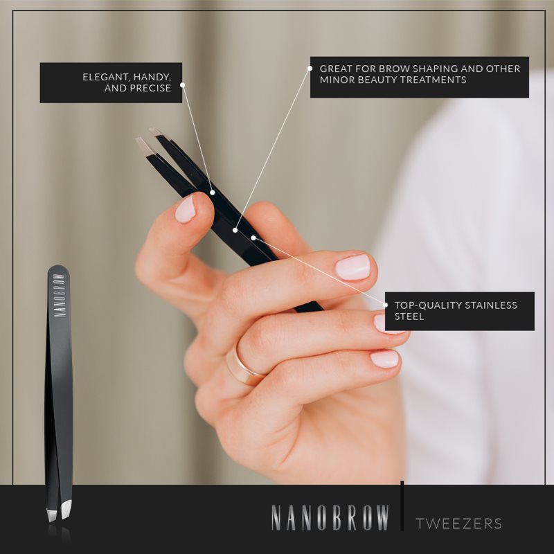 Nanobrow Tweezers Slanted Tweezers 1 Pc