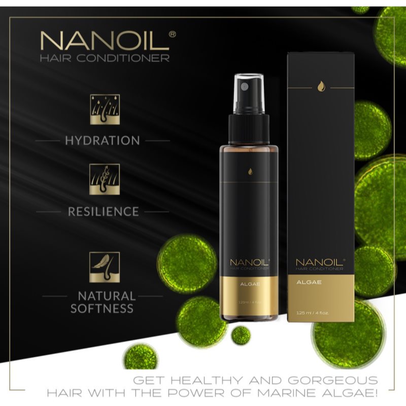 Nanoil Algae 2 fázisú, öblítést nem igénylő kondicionáló 125 ml termék 2. képe