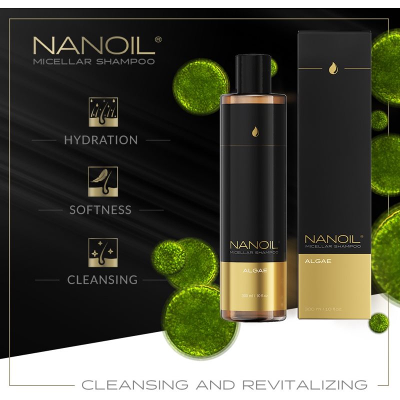 Nanoil Algae micellás sampon 300 ml termék 2. képe