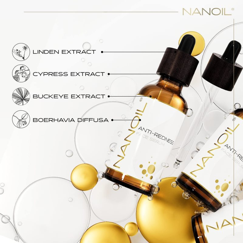 Nanoil Anti-Redness arcszérum a kipirosodás csökkentésére 50 ml termék 2. képe