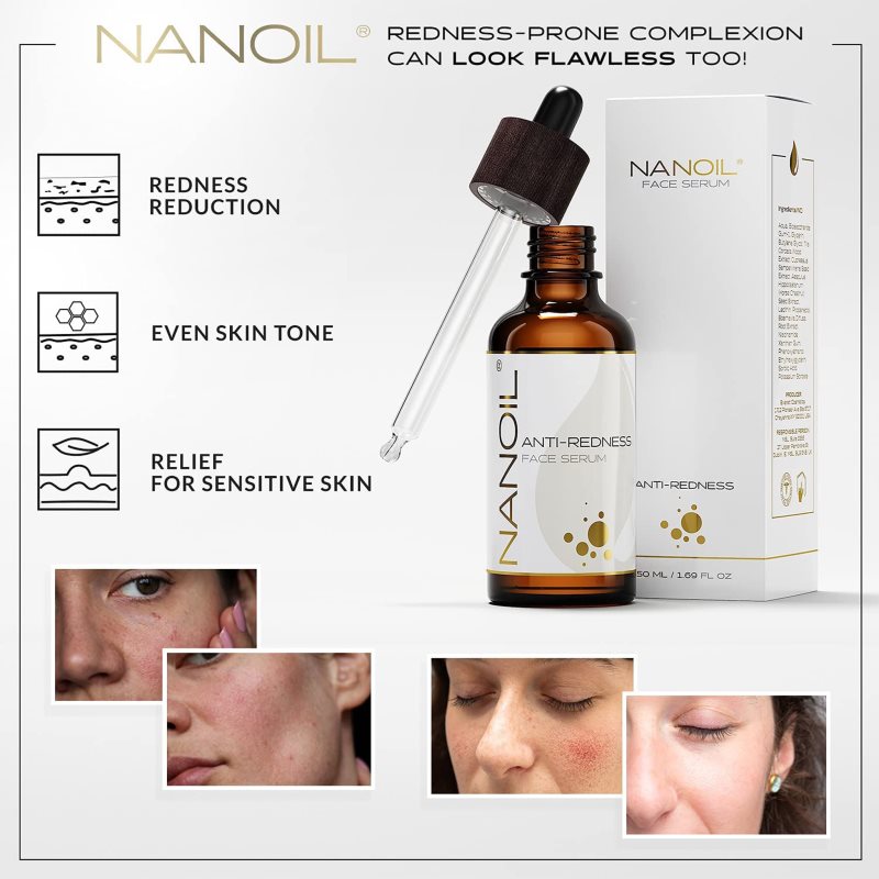 Nanoil Anti-Redness Hautserum zur Reduktion von Rötungen 50 ml