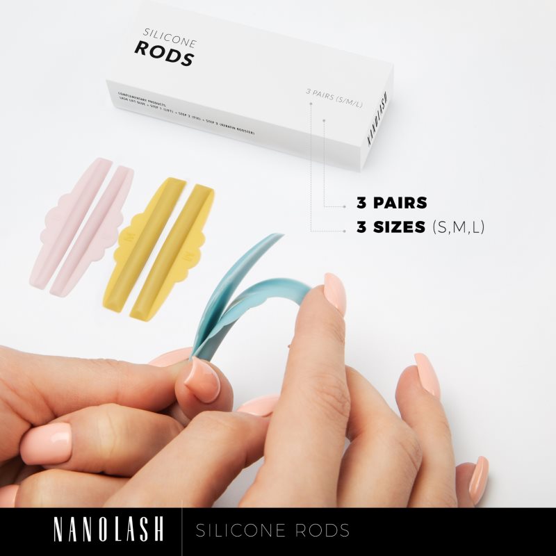 Nanolash Silicone Rods подушка для вій 3x2 пара